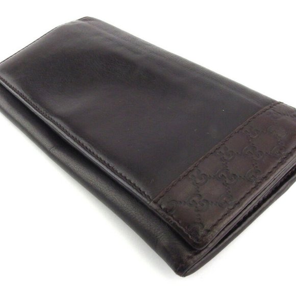 GUCCI wallet micro Gucci island leather Auth used L3177 - Picture 8 of 9